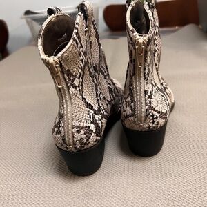 Faux Animal Print Boots (New)